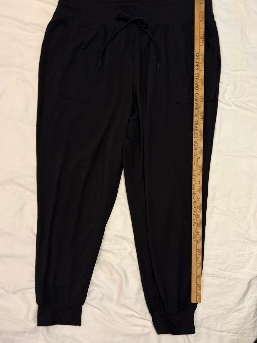 Lane Bryant Black Men's Jogger Sweatpants with Drawstring Waist